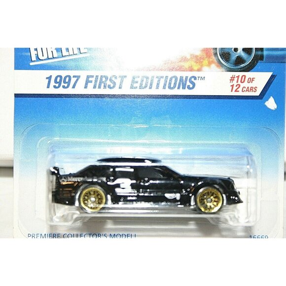 Hot Wheels 1997 First Editions Mercedes C Class # 516  black - Picture 3 of 4